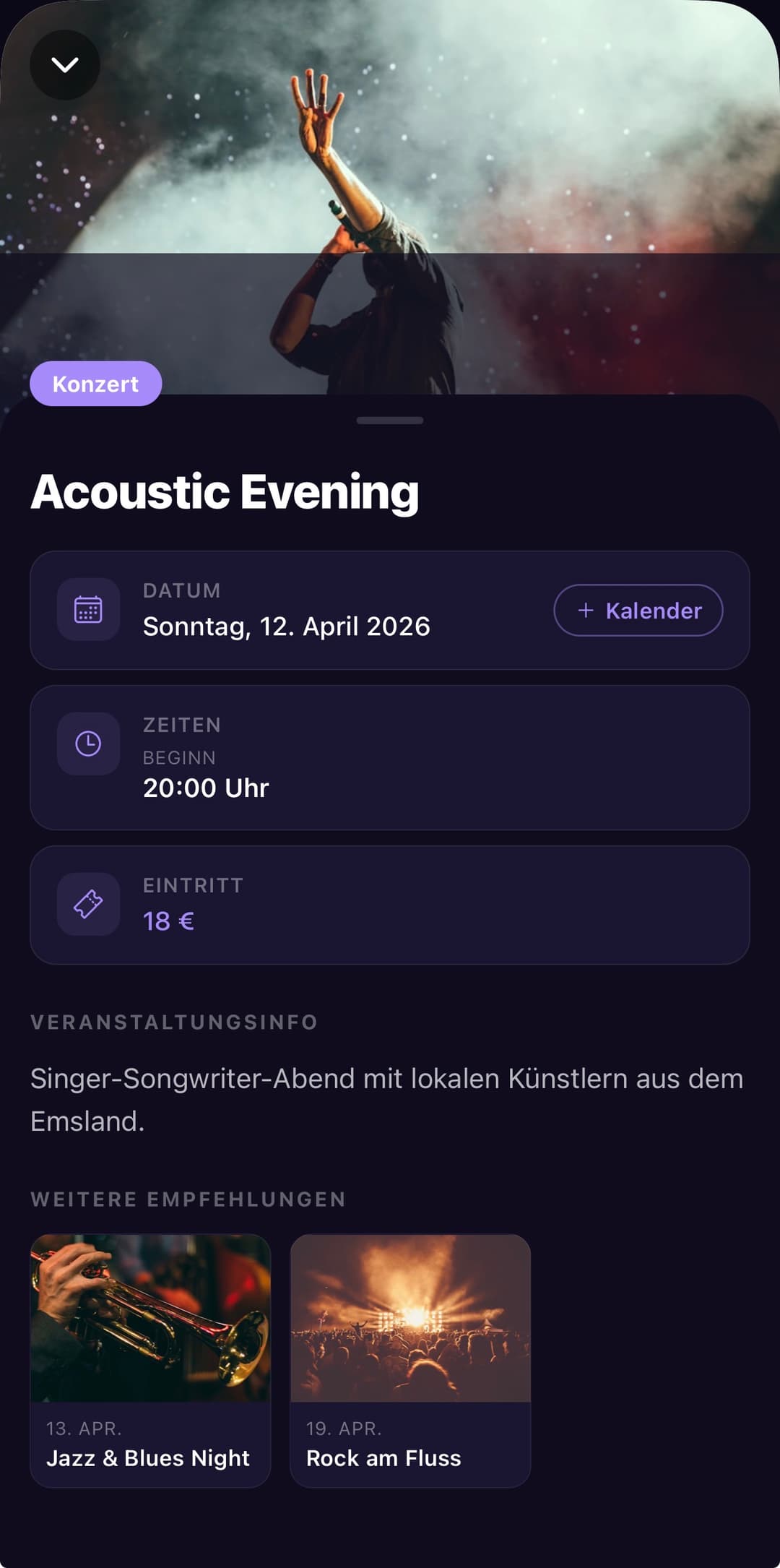 moinems App — Event-Details